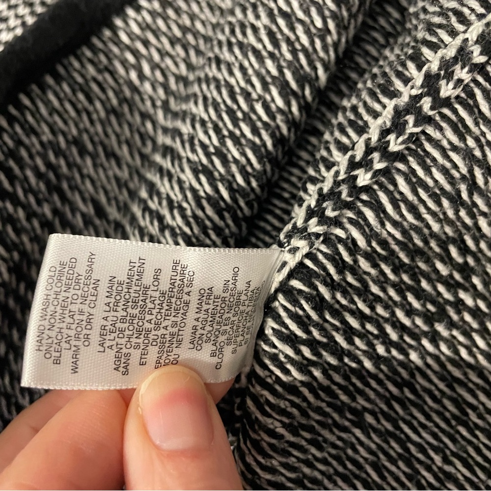 Michael Kors Monochrome Open Front Hooded Cardigan - Picture 4 of 5